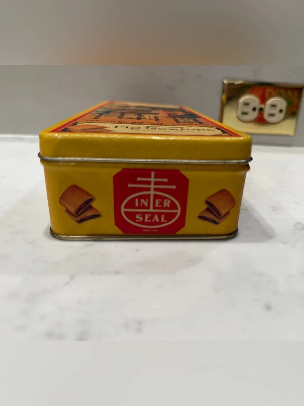 Vintage Nabisco Fig Newtons Decorative Metal Tin